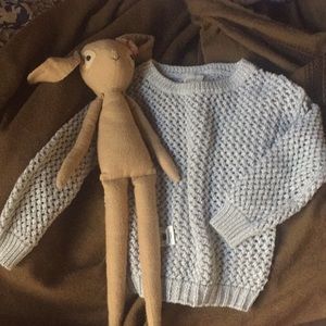 Peek open weave sweater 18-24m